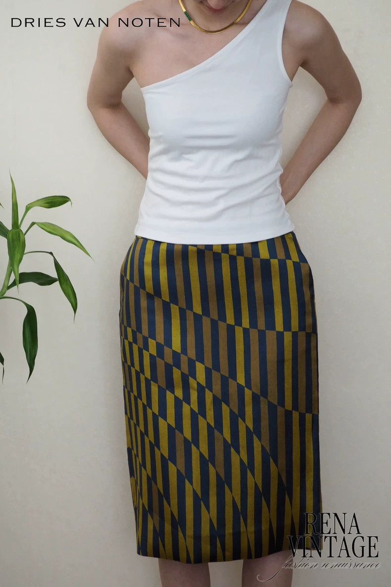 Dries Van Noten Dries Van Noten 2014 Runway Silk Wool Skirt - dmc Size US 28 / EU 44 - 2 Thumbnail
