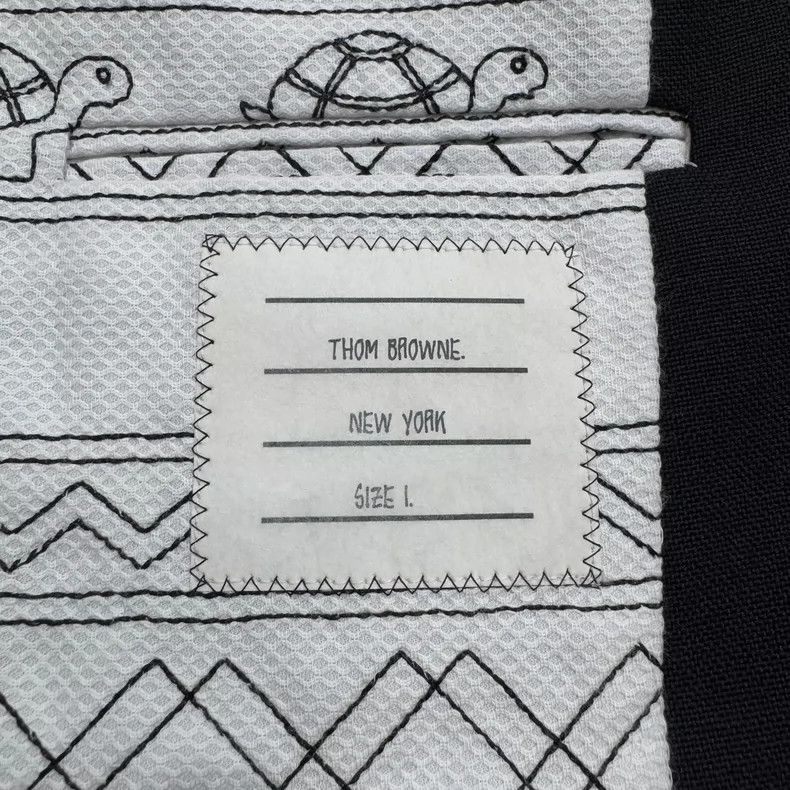Thom Browne Thom Browne Wool Coat with Embroidery - dmc Size US L / EU 52-54 / 3 - 6 Thumbnail