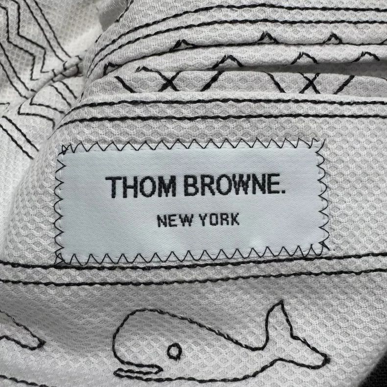 Thom Browne Thom Browne Wool Coat with Embroidery - dmc Size US L / EU 52-54 / 3 - 5 Thumbnail
