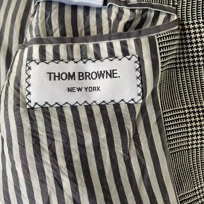 Thom Browne THOM BROWNE Houndstooth Bomber Jacket - dmc Size US L / EU 52-54 / 3 - 3 Thumbnail
