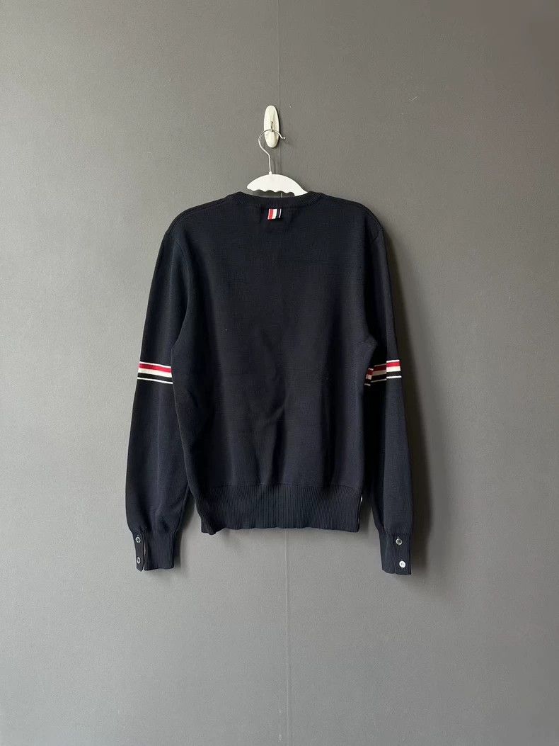 Thom Browne Thom Browne Double-Sleeve Stripe Sweater - dmc Size US M / EU 48-50 / 2 - 2 Thumbnail