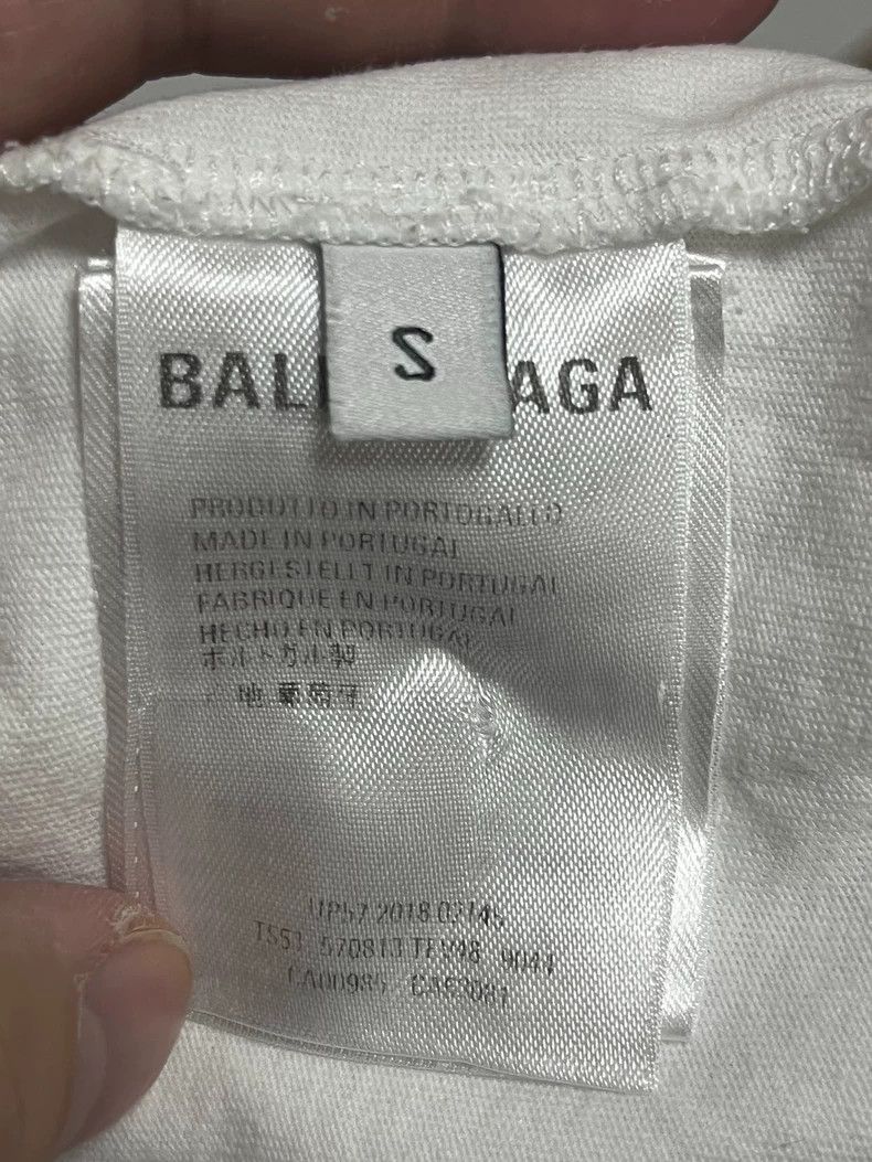 Balenciaga Balenciaga Classic White Lock Buckle SS18 Tee - dmc Size US S / EU 44-46 / 1 - 7 Thumbnail
