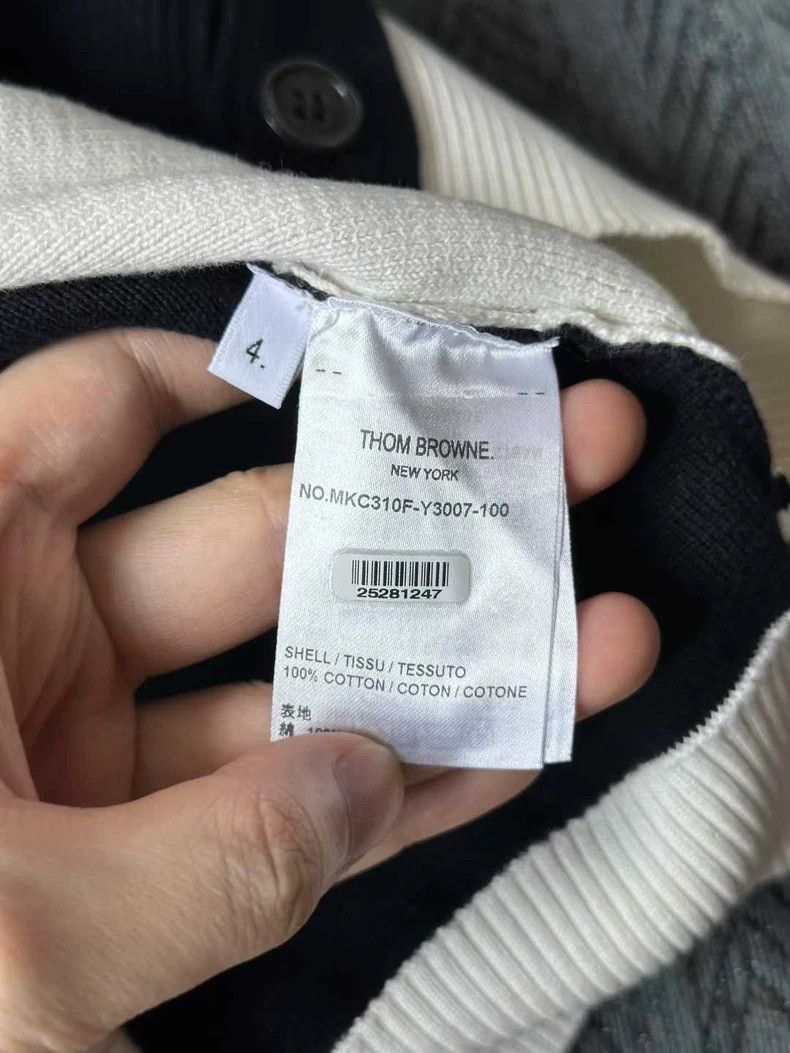 Thom Browne Thom Browne Two-Sleeve Striped Cardigan - dmc Size US M / EU 48-50 / 2 - 4 Thumbnail