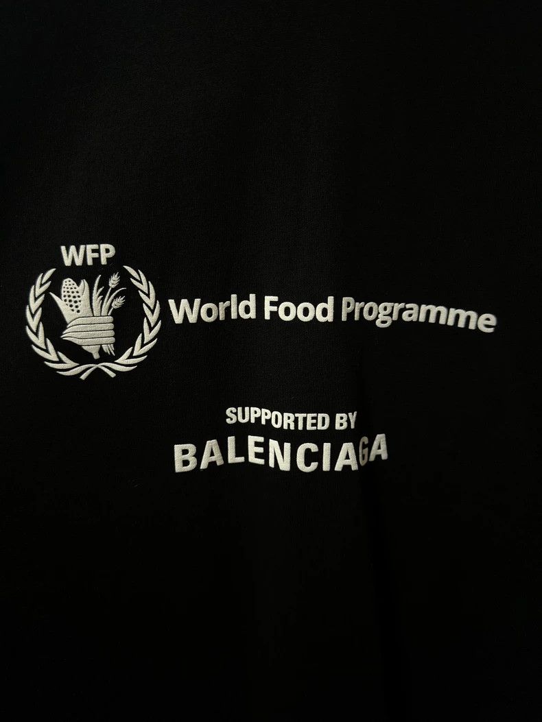 Balenciaga Balenciaga WFP Charity Wheat Ear Short Sleeve Tee - dmc Size US S / EU 44-46 / 1 - 3 Thumbnail