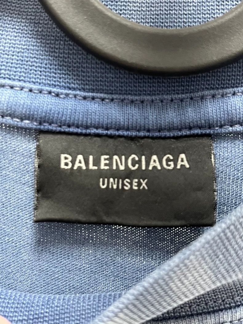 Balenciaga Balenciaga Blue Eiffel Tower Short Sleeve Shirt - dmc Size US M / EU 48-50 / 2 - 5 Thumbnail