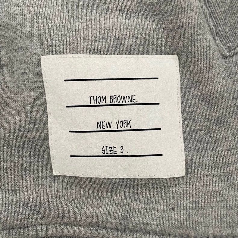 Thom Browne Thom Browne 4-Stripe Zip Hoodie - dmc Size US M / EU 48-50 / 2 - 3 Thumbnail