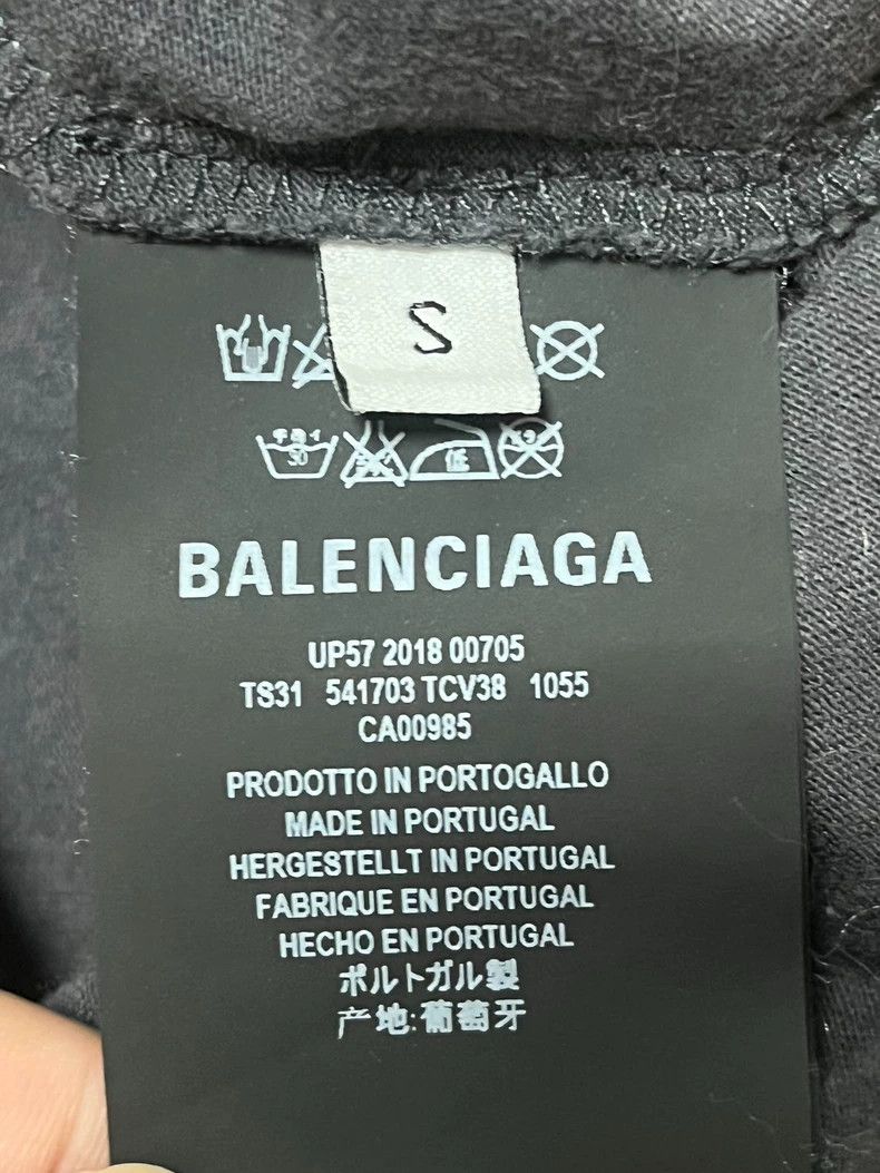 Balenciaga Balenciaga Speedhunters Black Short Sleeve T-shirt - dmc Size US S / EU 44-46 / 1 - 6 Thumbnail