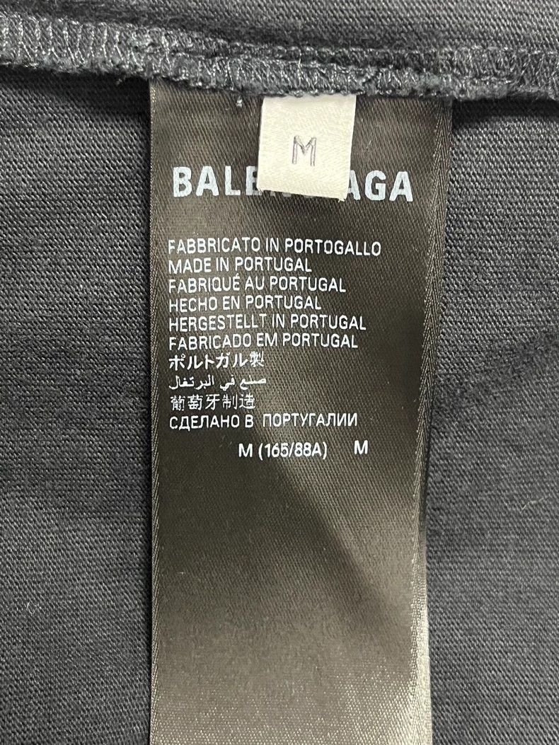 Balenciaga Balenciaga Black Graffiti Logo Short Sleeve - dmc Size US M / EU 48-50 / 2 - 6 Thumbnail