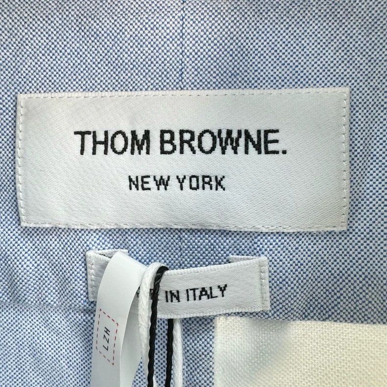 Thom Browne Thom Browne White Blue Paneled Shirt - dmc Size US M / EU 48-50 / 2 - 6 Thumbnail