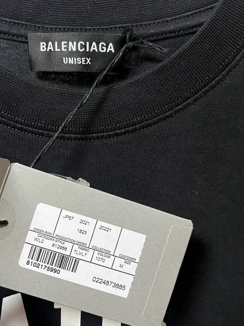 Balenciaga Balenciaga Paris Logo Short Sleeve T-shirt - dmc Size US M / EU 48-50 / 2 - 5 Thumbnail