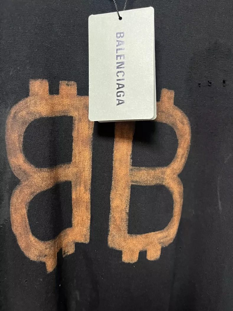 Balenciaga Balenciaga Black Bitcoin Short Sleeve T-shirt - dmc Size US M / EU 48-50 / 2 - 3 Thumbnail