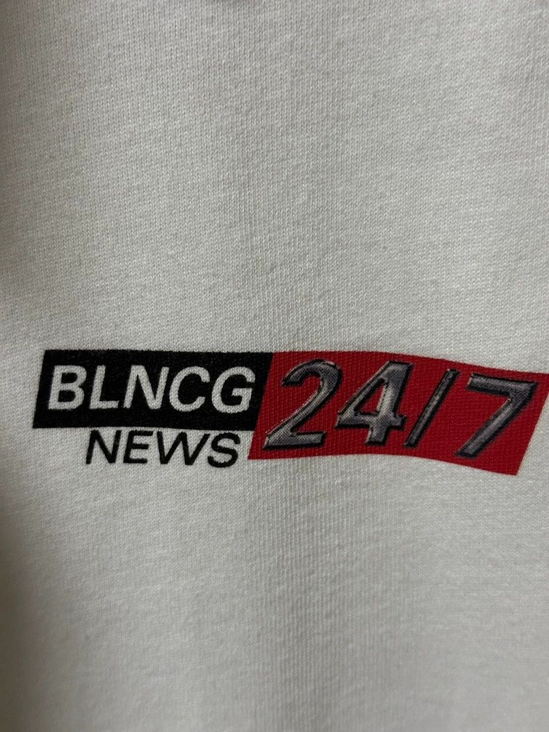 Balenciaga Balenciaga 24/7 BLNCG NEWS Short Sleeve Shirt - dmc Size US S / EU 44-46 / 1 - 2 Thumbnail