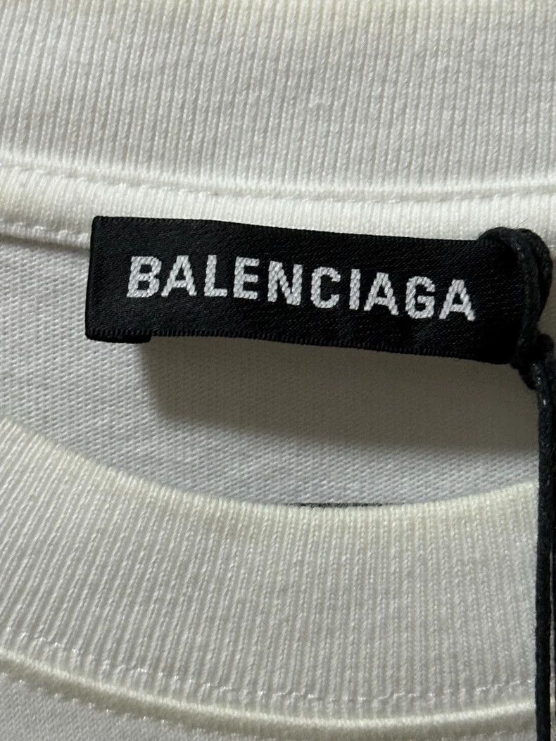 Balenciaga Balenciaga 24/7 BLNCG NEWS Short Sleeve Shirt - dmc Size US S / EU 44-46 / 1 - 6 Thumbnail
