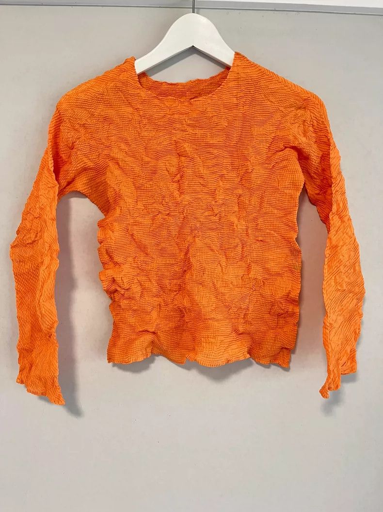 Issey Miyake Issey Miyake Pleated Long Sleeve Top - dmc Size US M / EU 48-50 / 2 - 2 Thumbnail