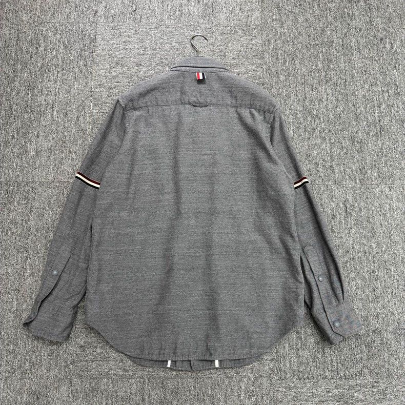 Thom Browne Thom Browne Armband Wool Shirt - dmc Size US M / EU 48-50 / 2 - 2 Thumbnail