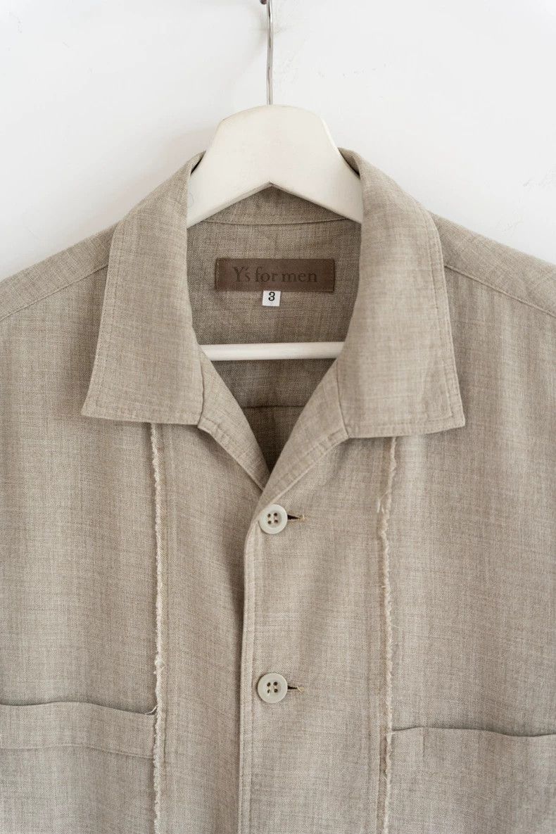 Yohji Yamamoto Yohji Yamamoto 00s Distressed Wool Shirt - dmc Size US M / EU 48-50 / 2 - 3 Thumbnail