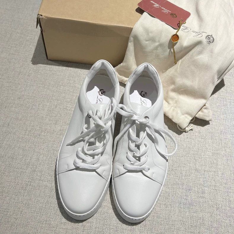 Loro Piana Loro Piana Women's Classic White Sneakers - dmc Size US 6.5 / EU 39-40 - 4 Thumbnail