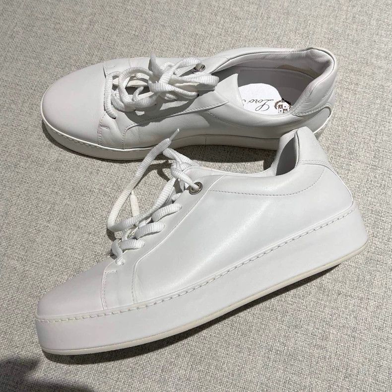 Loro Piana Loro Piana Women's Classic White Sneakers - dmc Size US 6.5 / EU 39-40 - 2 Thumbnail