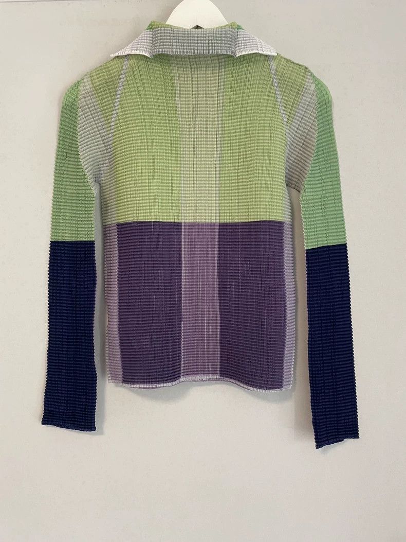 Issey Miyake Issey Miyake Color Block Button Up Top - dmc Size US M / EU 48-50 / 2 - 5 Thumbnail