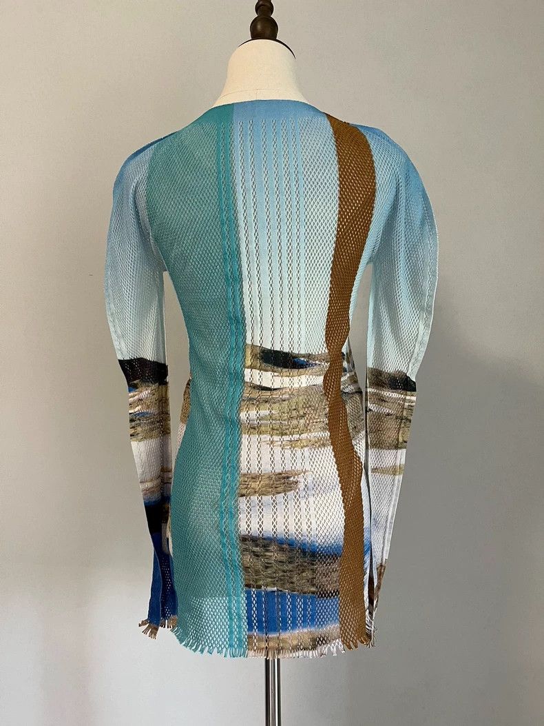 Issey Miyake Issey Miyake Mesh Long Sleeve Top - dmc Size US M / EU 48-50 / 2 - 5 Thumbnail