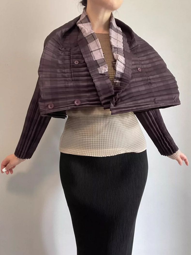 Issey Miyake Issey Miyake Main Line Pleated Jacket - dmc Size US M / EU 48-50 / 2 - 2 Thumbnail