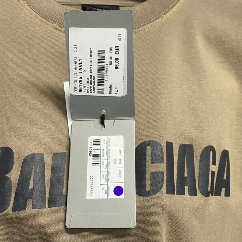 Balenciaga Balenciaga 23 Logo Print Short Sleeve Tee - dmc Size US M / EU 48-50 / 2 - 6 Thumbnail