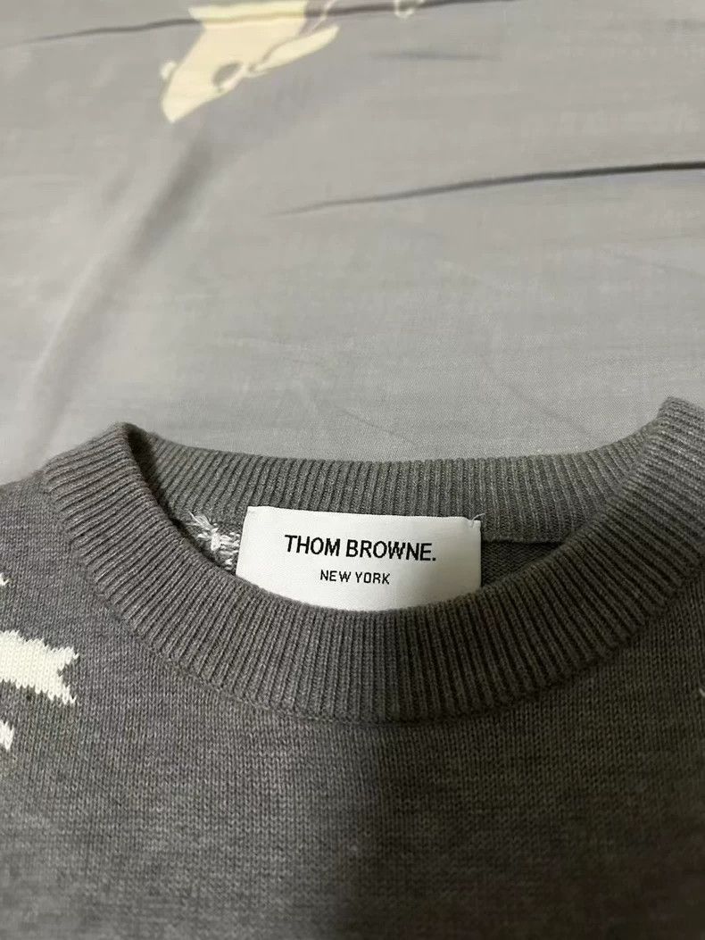 Thom Browne Thom Browne Bow Knit Short Sleeve Sweater - dmc Size US M / EU 48-50 / 2 - 2 Thumbnail