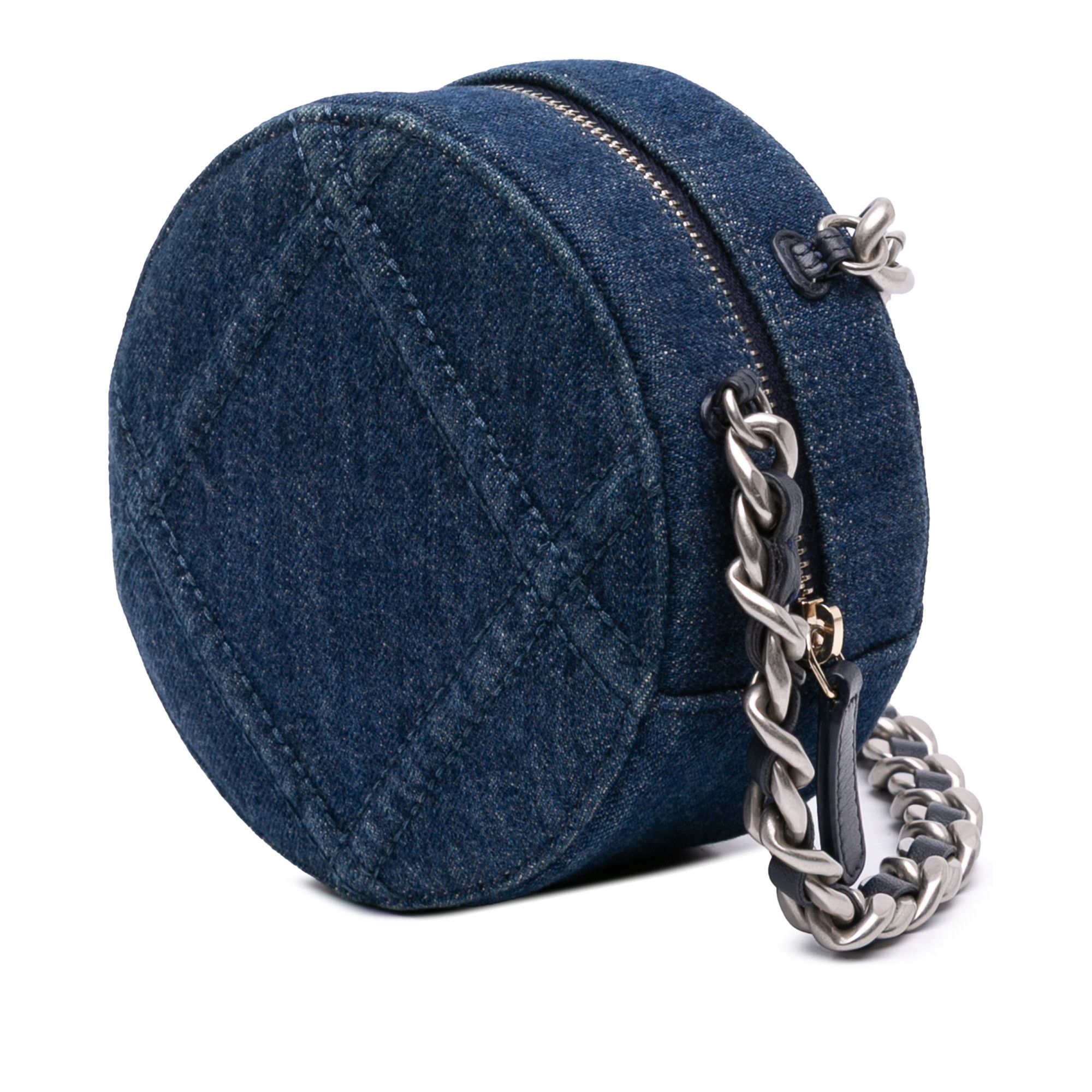 Chanel Chanel Denim 19 Round Clutch with Chain Size ONE SIZE - 2 Thumbnail