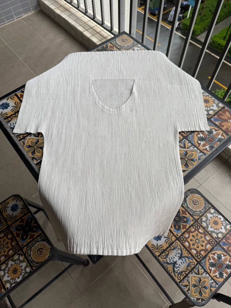 Issey Miyake Issey Miyake Pleated Big Collar Top - dmc Size US M / EU 48-50 / 2 - 5 Thumbnail