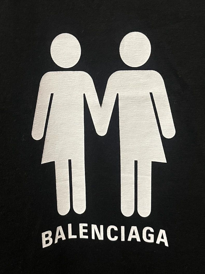 Balenciaga Balenciaga Black Pride Short Sleeve Tee - dmc Size US M / EU 48-50 / 2 - 2 Thumbnail