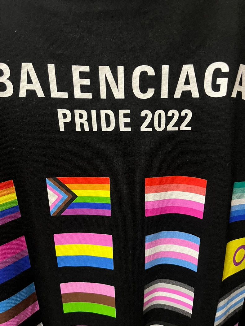 Balenciaga Balenciaga Black Pride Short Sleeve Tee - dmc Size US M / EU 48-50 / 2 - 6 Thumbnail