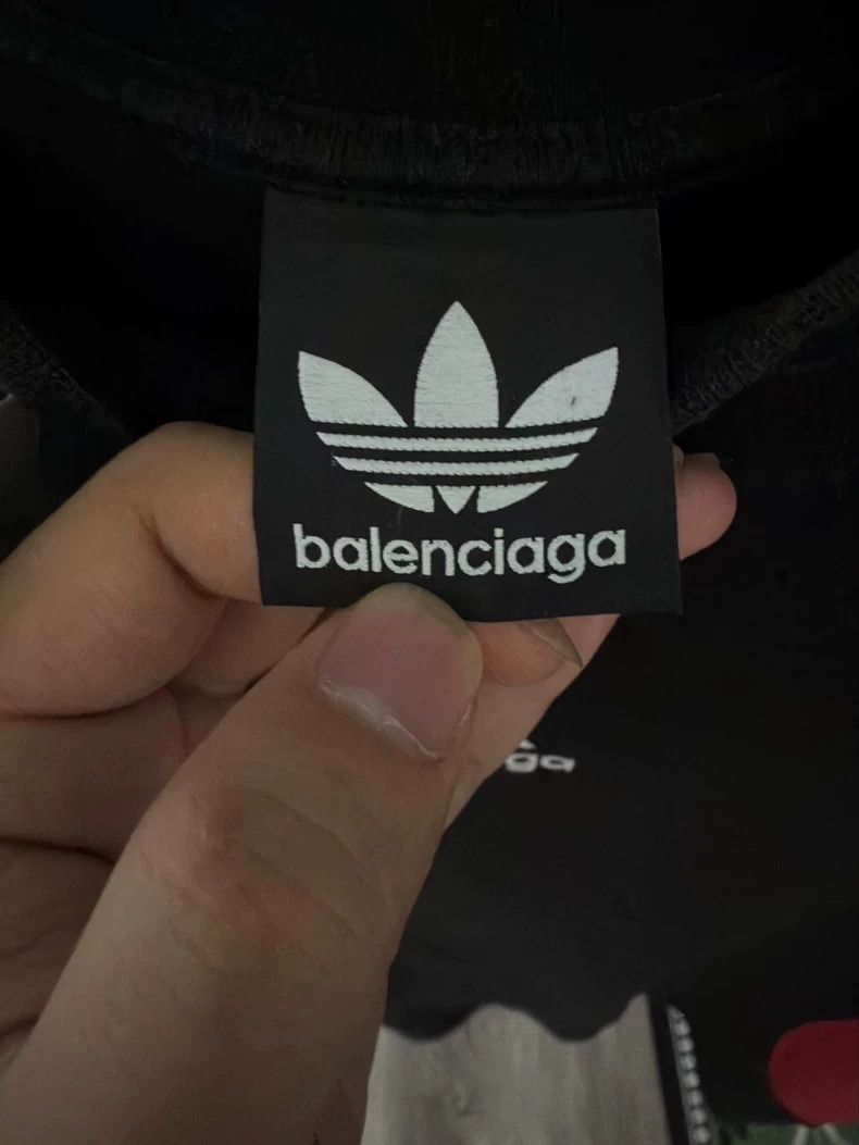 Balenciaga Balenciaga Adidas collaboration spliced short-sleeve shirt - dmc Size US XXS / EU 40 - 3 Thumbnail