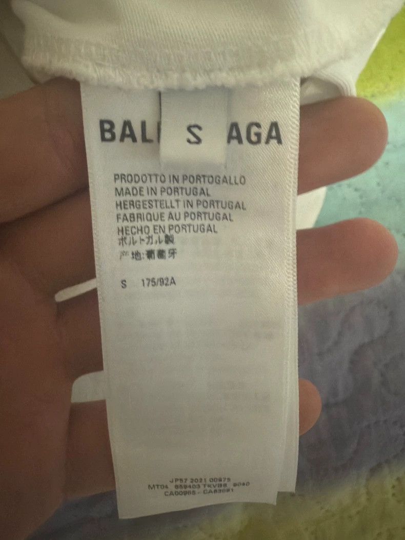 Balenciaga Balenciaga White Distressed Double-Layer Hoodie - dmc Size US S / EU 44-46 / 1 - 4 Thumbnail