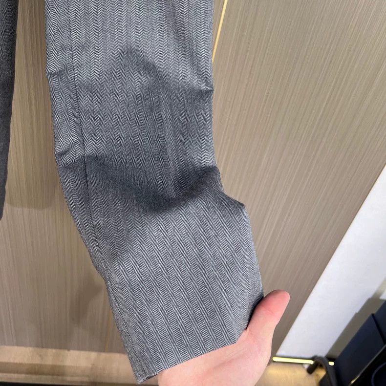Thom Browne Thom Browne Gray Stripe Wool Trousers - dmc Size US 30 / EU 46 - 4 Thumbnail