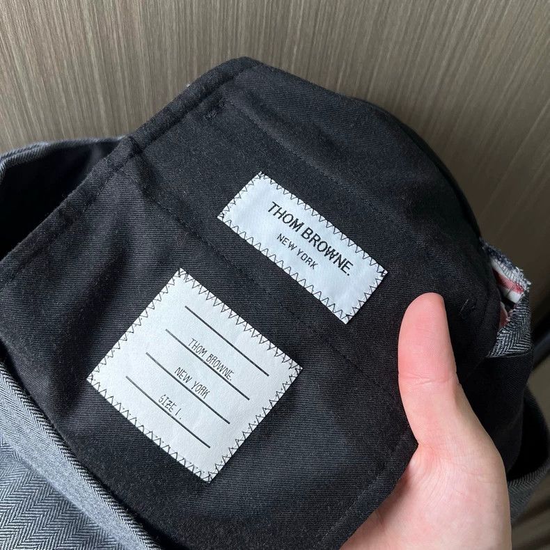 Thom Browne Thom Browne Gray Stripe Wool Trousers - dmc Size US 30 / EU 46 - 5 Thumbnail