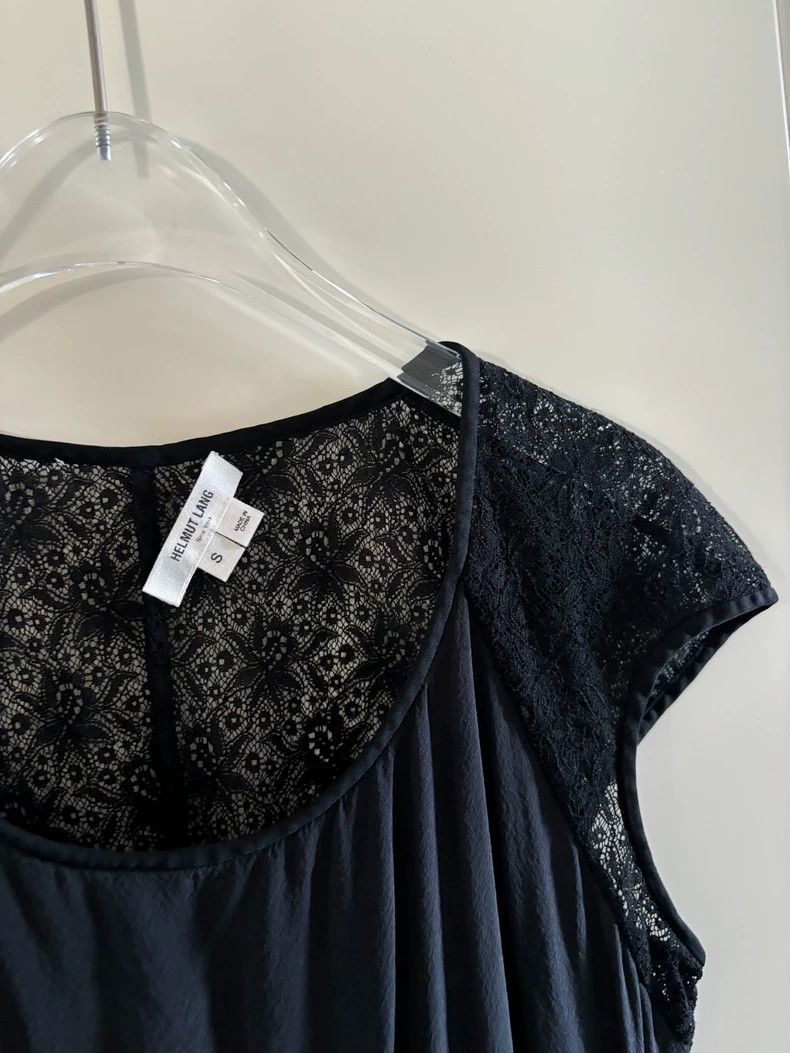 Helmut Lang Helmut Lang Silk Lace Mesh Short Sleeve Top - dmc Size US S / EU 44-46 / 1 - 5 Thumbnail