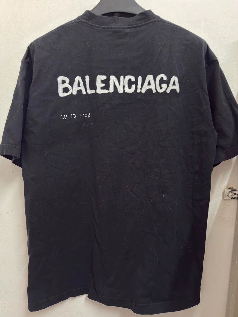Balenciaga Balenciaga Ink Splatter Short Sleeve Tee - dmc Size US XS / EU 42 / 0 - 2 Thumbnail
