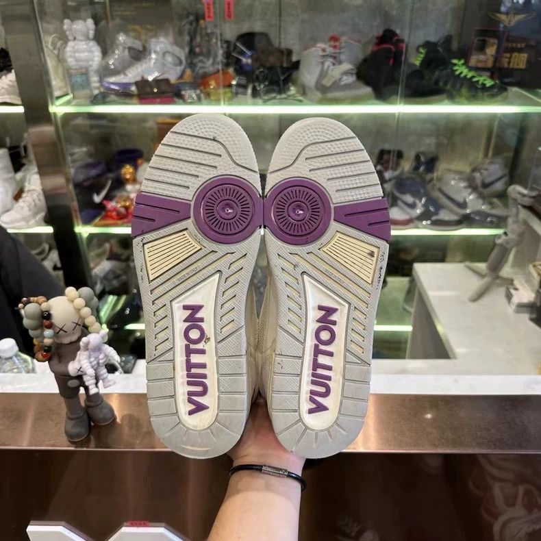 Louis Vuitton Louis Vuitton Trainer White Purple Sneakers - dmc Size US 7 / EU 40 - 6 Thumbnail
