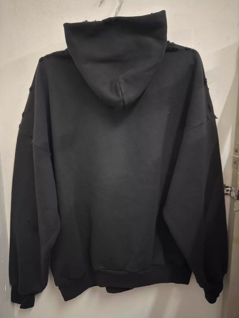 Balenciaga Balenciaga Distressed Crystal Crown Hoodie - dmc Size US M / EU 48-50 / 2 - 2 Thumbnail