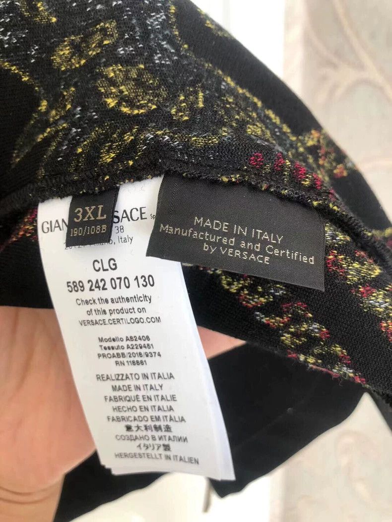 Versace Versace Velvet Printed Bomber Jacket - dmc Size US XXL / EU 58 / 5 - 5 Thumbnail