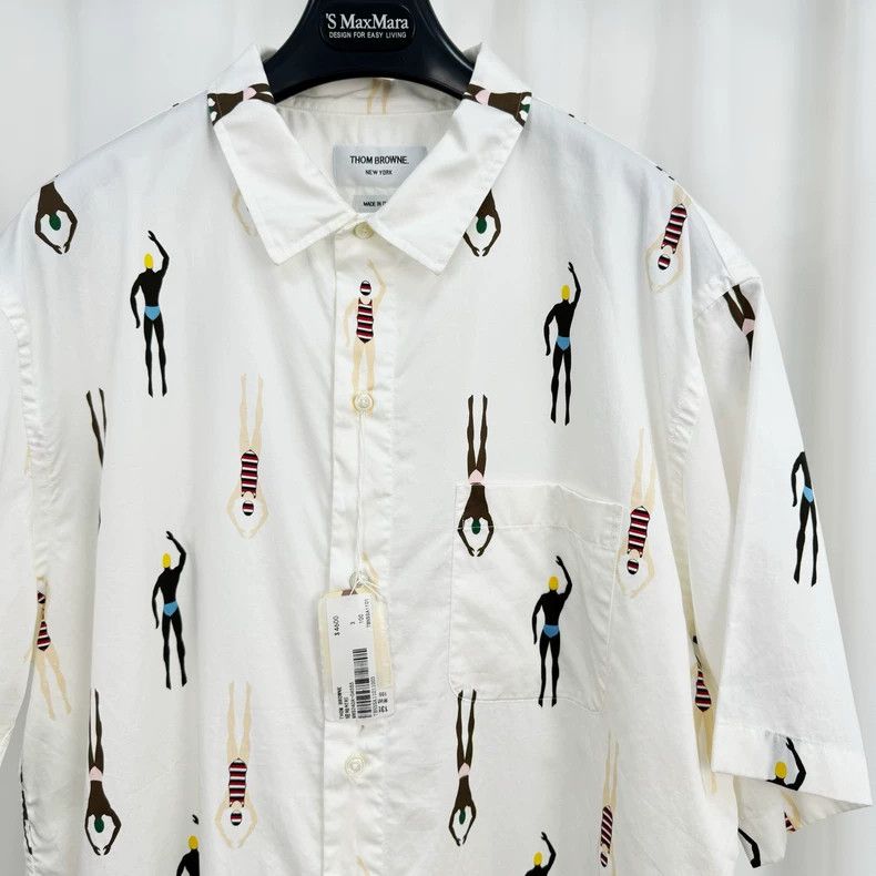 Thom Browne Thom Browne Printed Short Sleeve Shirt - dmc Size US M / EU 48-50 / 2 - 3 Thumbnail