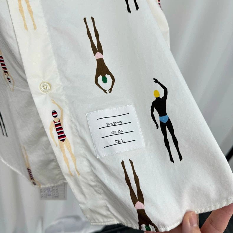 Thom Browne Thom Browne Printed Short Sleeve Shirt - dmc Size US M / EU 48-50 / 2 - 5 Thumbnail