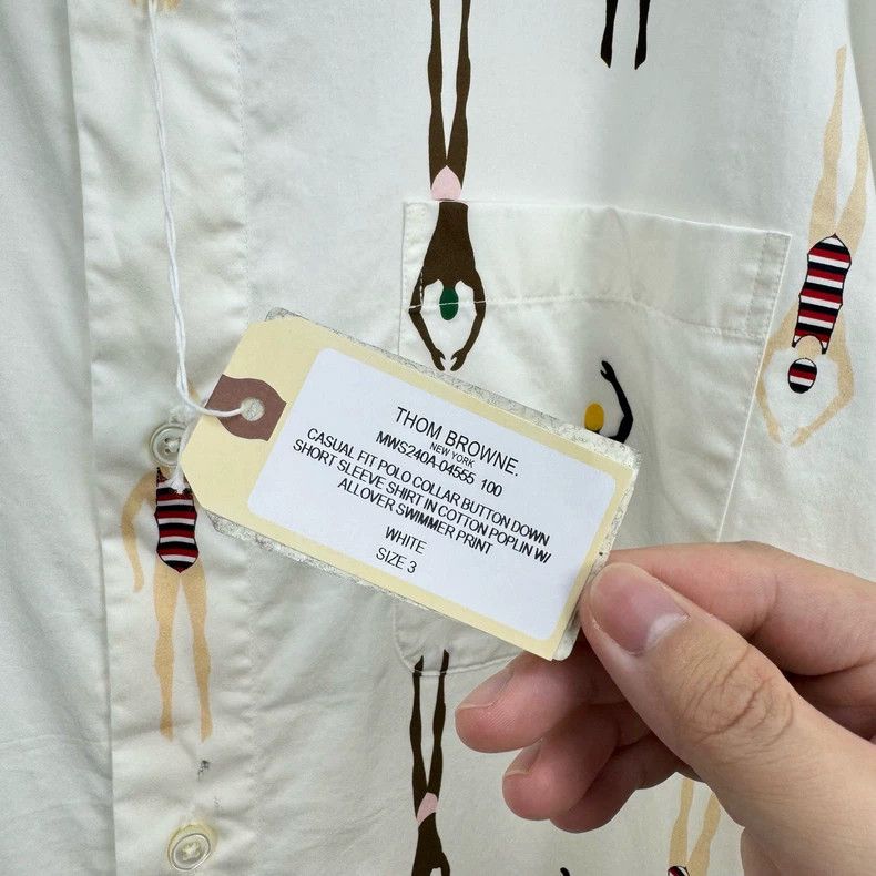 Thom Browne Thom Browne Printed Short Sleeve Shirt - dmc Size US M / EU 48-50 / 2 - 6 Thumbnail