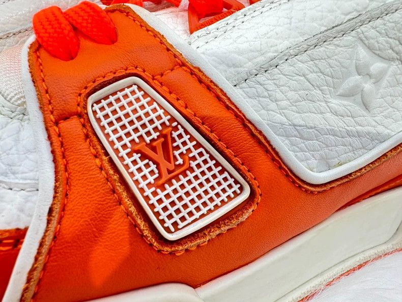 Louis Vuitton Louis Vuitton Trainer White Orange Sneakers - dmc Size US 8.5 / EU 41-42 - 5 Thumbnail