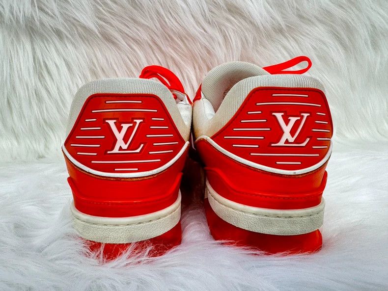 Louis Vuitton Louis Vuitton Trainer White Orange Sneakers - dmc Size US 8.5 / EU 41-42 - 3 Thumbnail