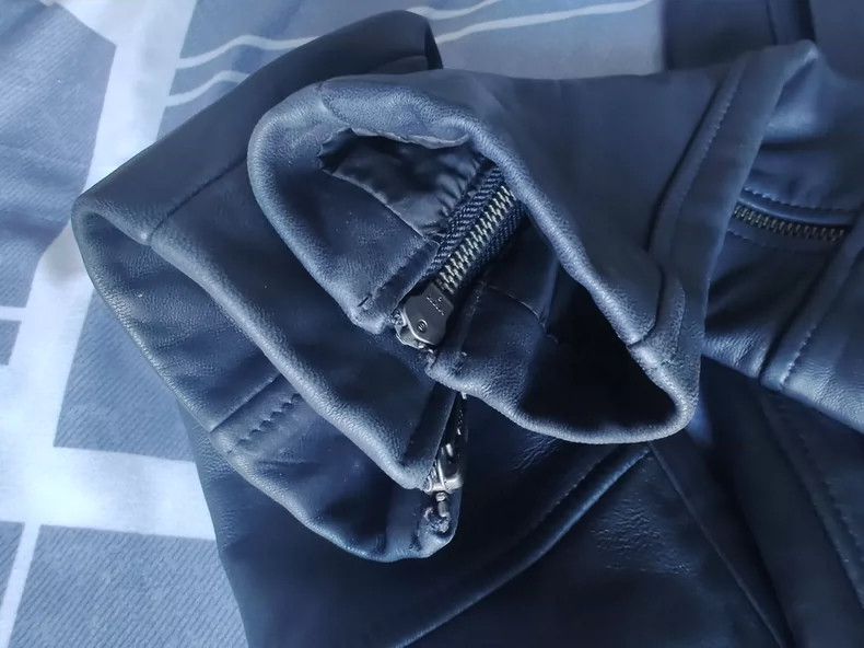Helmut Lang Helmut Lang Classic Blue Leather Jacket - dmc Size US S / EU 44-46 / 1 - 7 Thumbnail