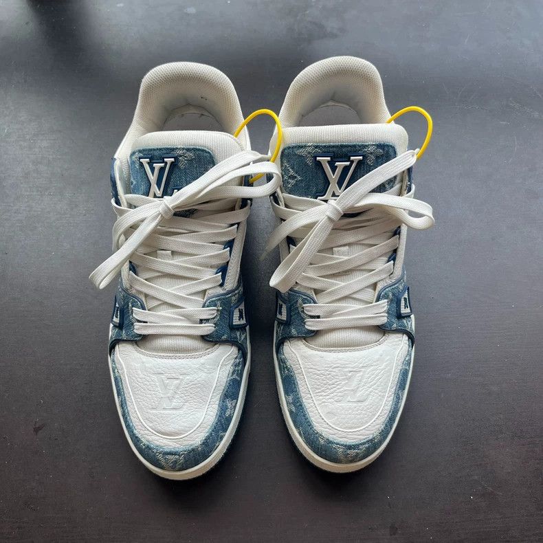 Louis Vuitton Louis Vuitton Trainer Sneakers Blue White - dmc Size US 9.5 / EU 42-43 - 2 Thumbnail