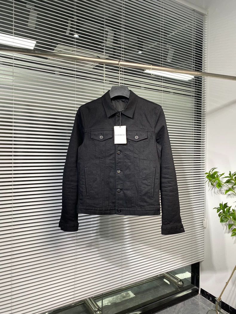Givenchy Givenchy Black Denim Jacket with Embroidery - dmc Size US M / EU 48-50 / 2 - 2 Thumbnail
