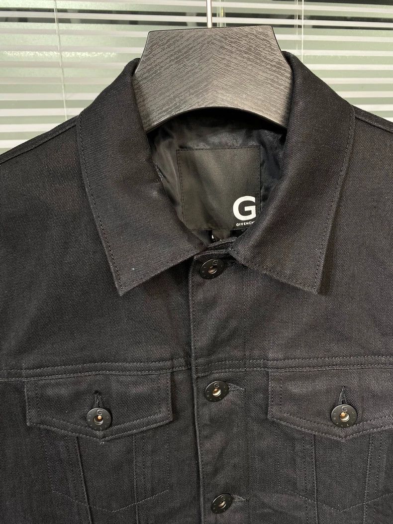 Givenchy Givenchy Black Denim Jacket with Embroidery - dmc Size US M / EU 48-50 / 2 - 3 Thumbnail