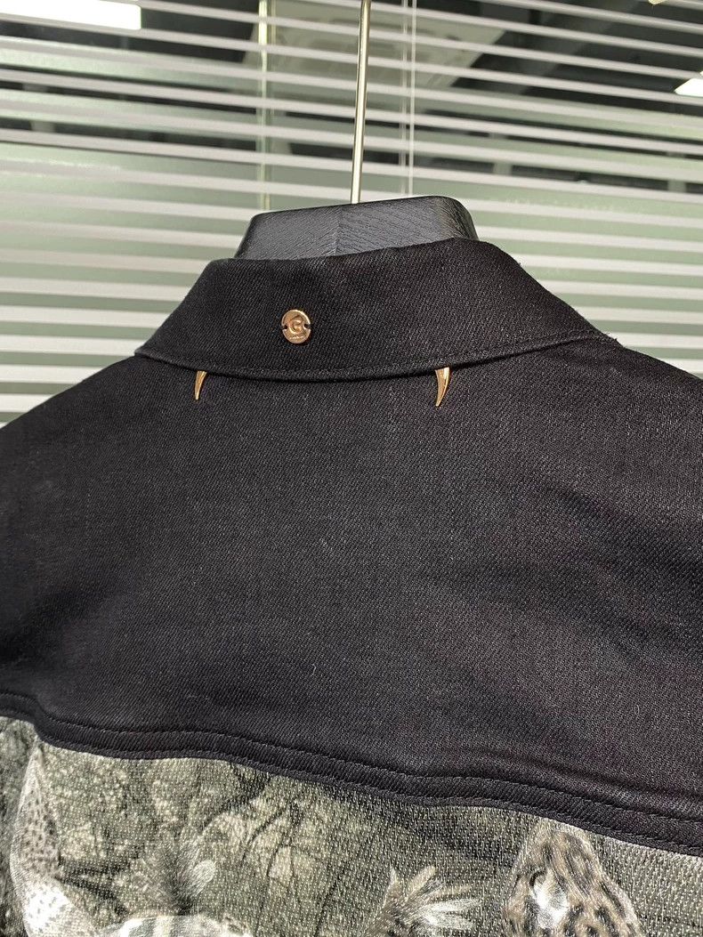Givenchy Givenchy Black Denim Jacket with Embroidery - dmc Size US M / EU 48-50 / 2 - 7 Thumbnail